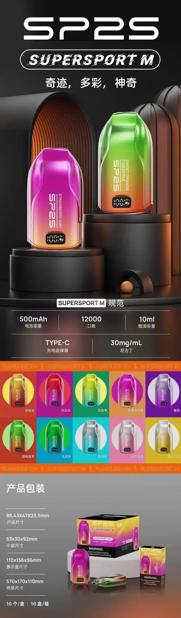 SP2S12000口拋棄式